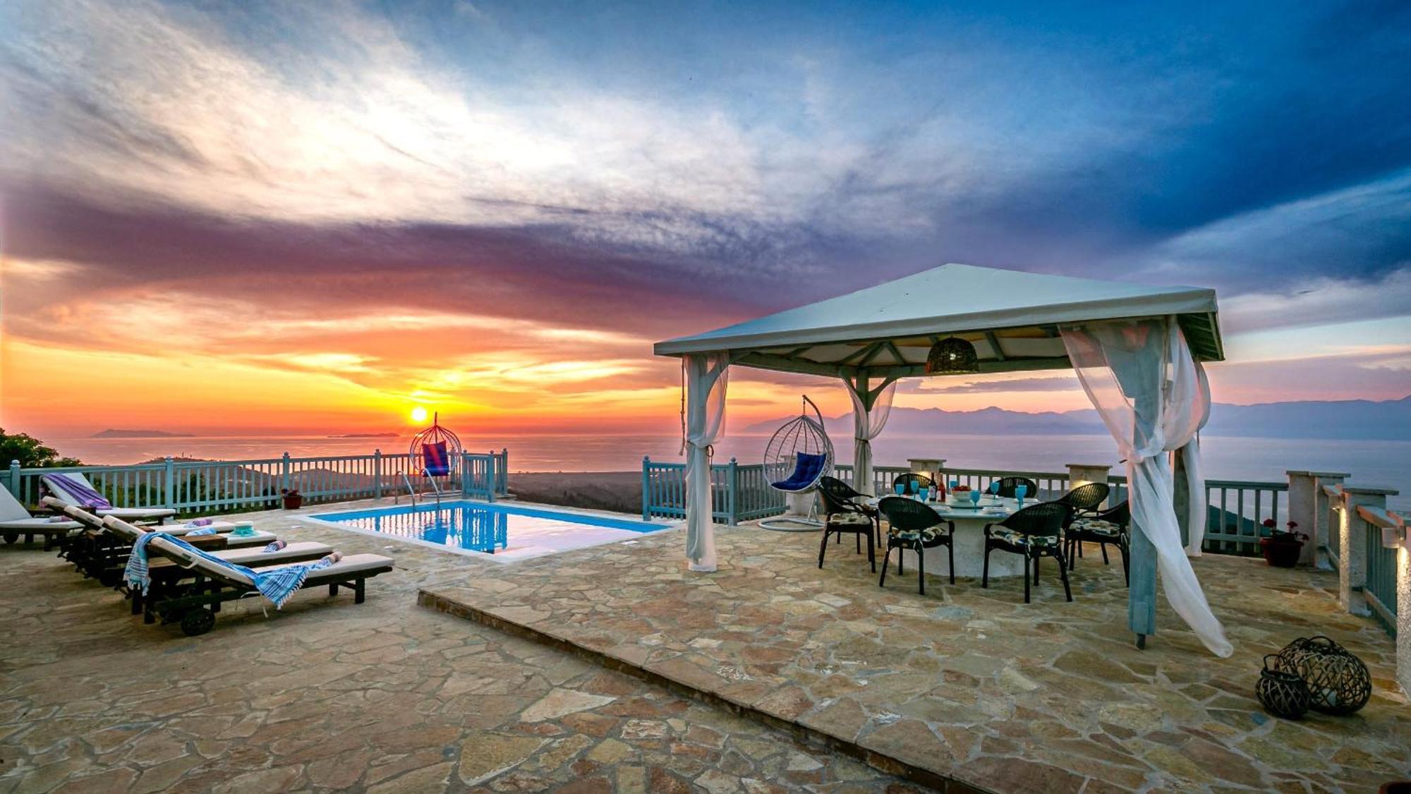 Villa Orizontas Corfu, Private Villa With Breathtaking Views Loutses Exterior foto