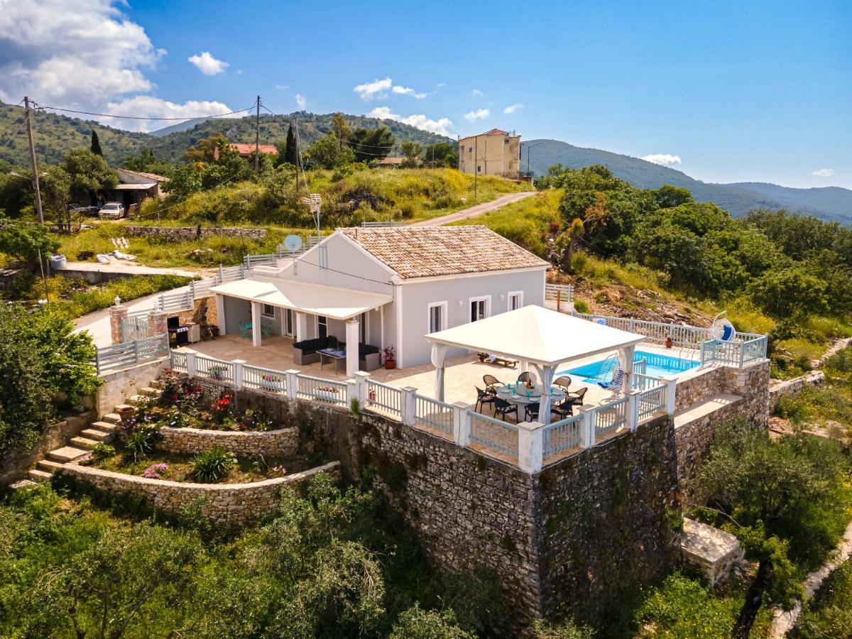 Villa Orizontas Corfu, Private Villa With Breathtaking Views Loutses Exterior foto