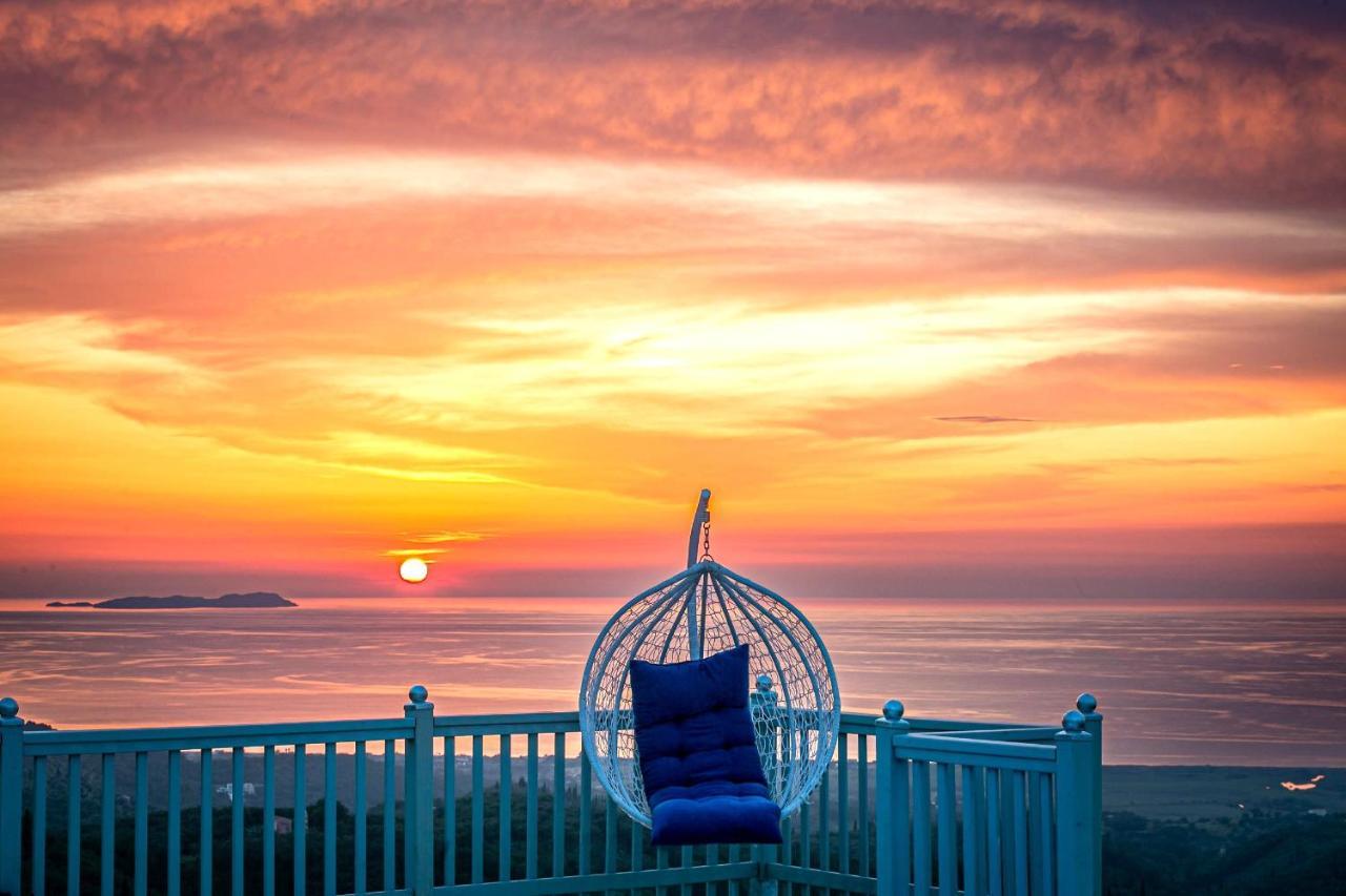 Villa Orizontas Corfu, Private Villa With Breathtaking Views Loutses Exterior foto