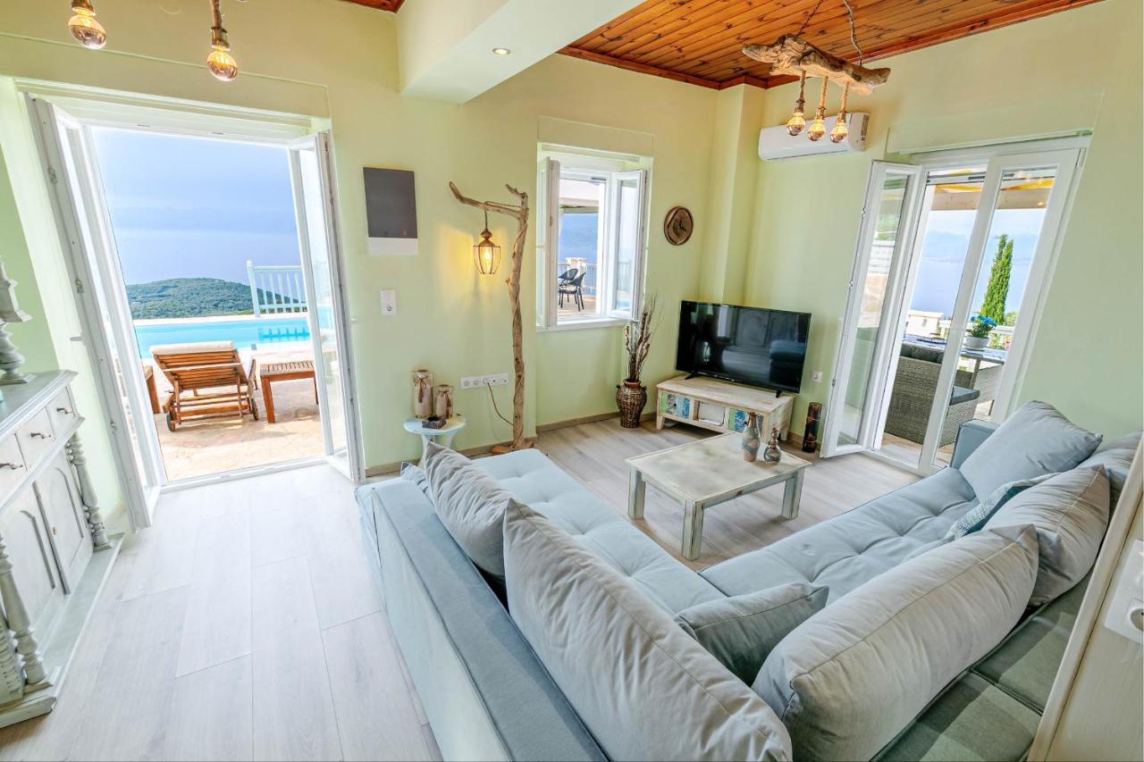 Villa Orizontas Corfu, Private Villa With Breathtaking Views Loutses Exterior foto