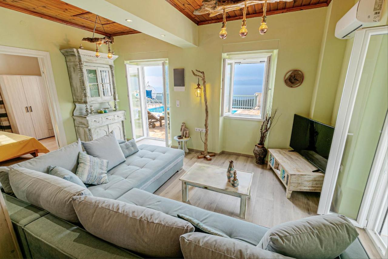 Villa Orizontas Corfu, Private Villa With Breathtaking Views Loutses Exterior foto